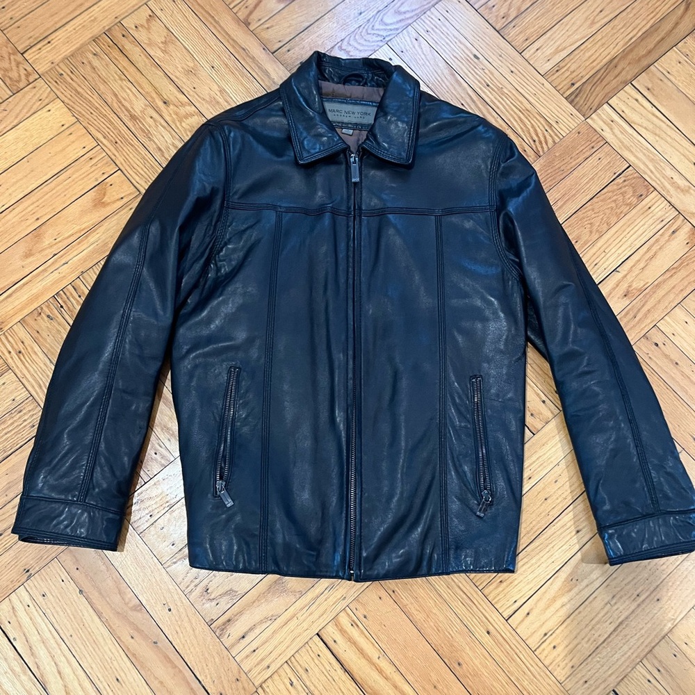 Andrew Marc, Marc New York men’s leather jacket size medium